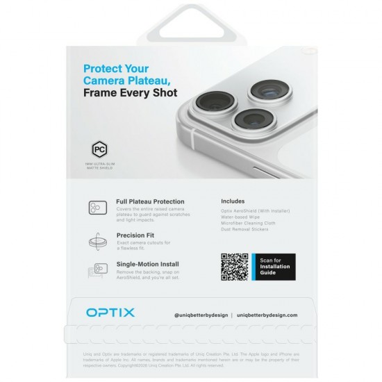 Uniq Optix Aeroshield Camera Module Protector for iPhone 17 Pro Max
