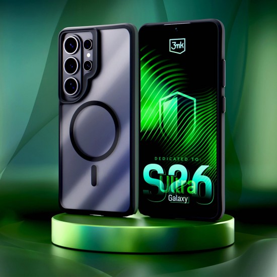 3mk Satin Armor MagCase for Samsung Galaxy S26 Ultra - Transparent Black