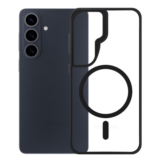 3mk Satin Armor MagCase for Samsung Galaxy S26 - Transparent Black