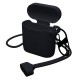 3mk Silicone AirPods Case Black for AirPods 4 - black