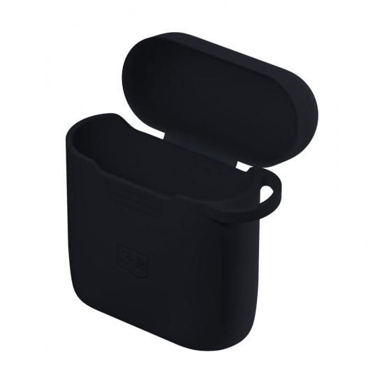 3mk Silicone AirPods Case Black for AirPods 4 - black