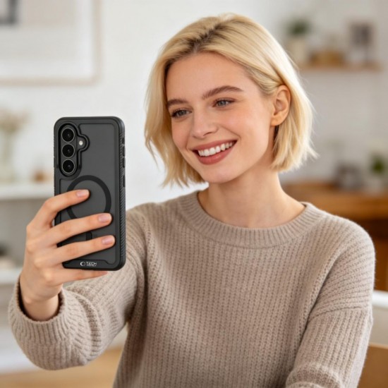 Tech-Protect Defense MagSafe Case for Samsung Galaxy S26 - Black