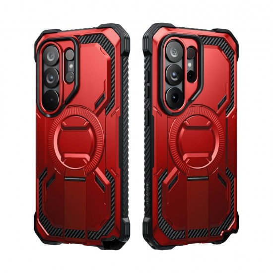 Supcase ArmorBox Mag MagSafe Case for Samsung Galaxy S26 Ultra - Red and Black