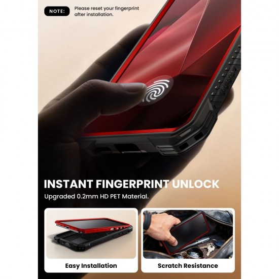 Supcase ArmorBox Mag MagSafe Case for Samsung Galaxy S26 Ultra - Red and Black