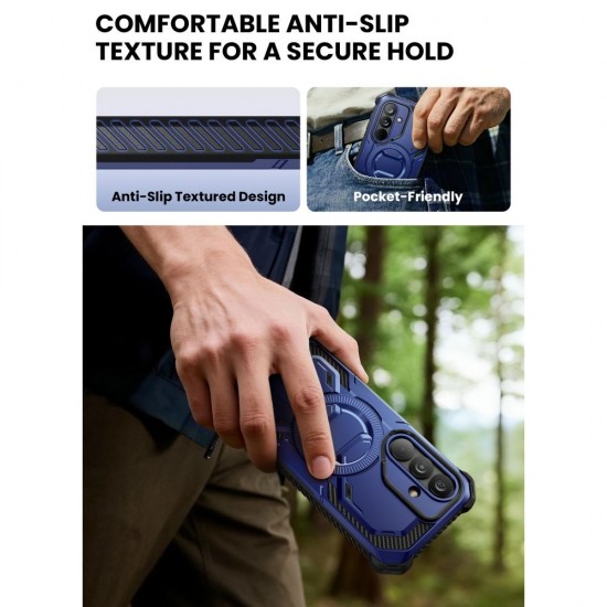 Supcase ArmorBox Mag MagSafe Case for Samsung Galaxy S26 - Navy Blue and Black