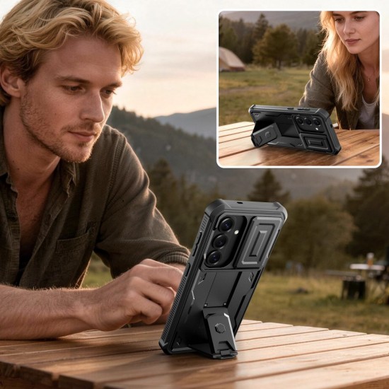 Tech-Protect Kevlar Cam+ Case for Samsung Galaxy S26 - Black