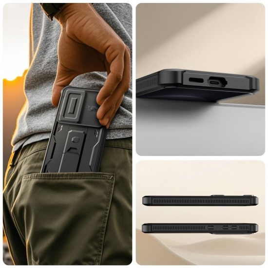 Tech-Protect Kevlar Cam+ Case for Samsung Galaxy S26 - Black