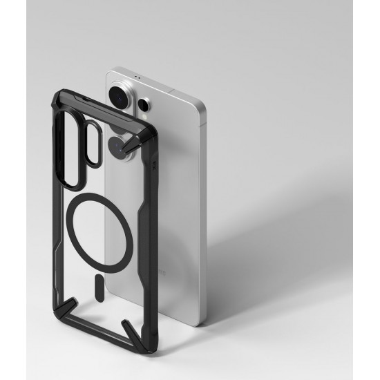 Ringke Fusion X Magnetic MagSafe Case for Samsung Galaxy S26 Ultra - Clear Black
