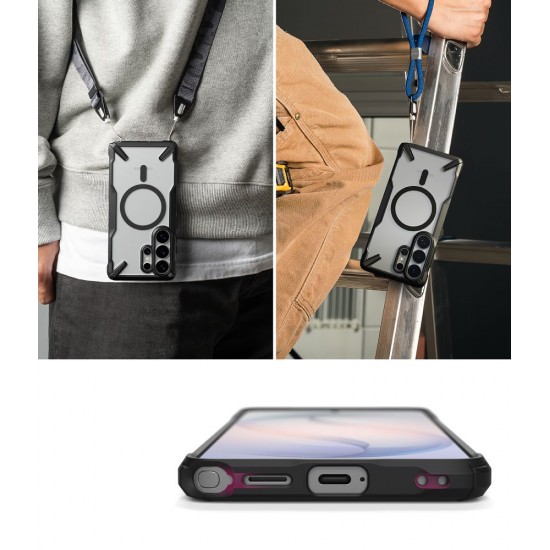 Ringke Fusion X Magnetic MagSafe Case for Samsung Galaxy S26 Ultra - Clear Black