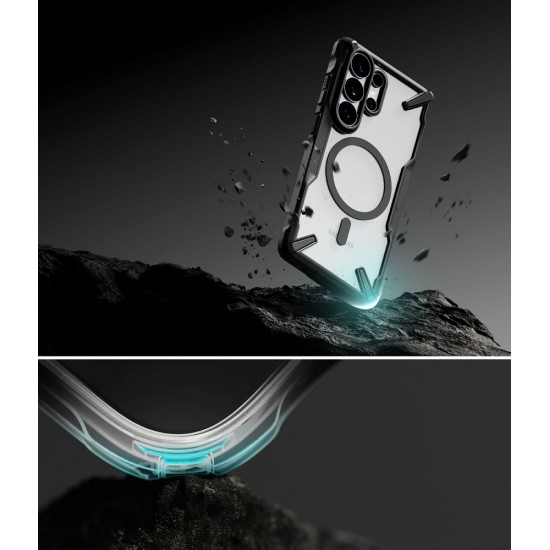 Ringke Fusion X Magnetic MagSafe Case for Samsung Galaxy S26 Ultra - Clear Black