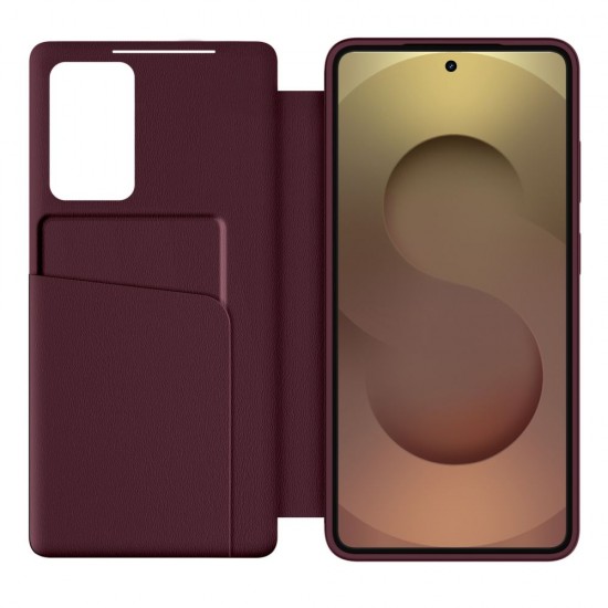 Tech-Protect Smart Wallet Case for Samsung Galaxy S26 - Burgundy