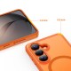 Tech-Protect Magmat MagSafe Case for Samsung Galaxy S26 - Orange Matte