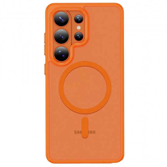 Tech-Protect Magmat MagSafe Case for Samsung Galaxy S26 Ultra - Orange Matte