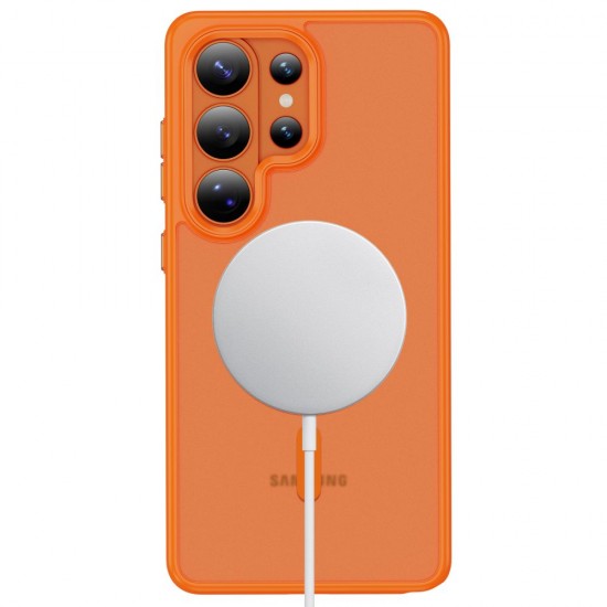 Tech-Protect Magmat MagSafe Case for Samsung Galaxy S26 Ultra - Orange Matte