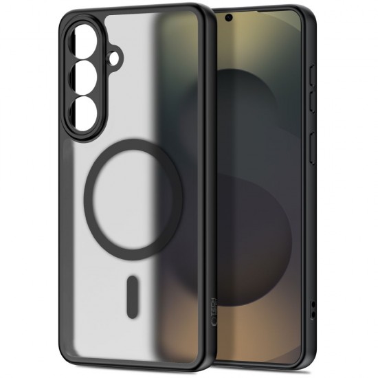 Tech-Protect BasicMag MagSafe Case for Samsung Galaxy S26 - Transparent Black