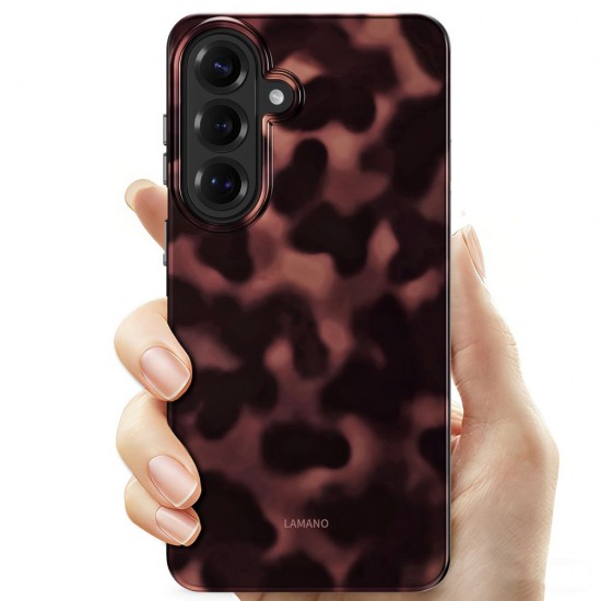 Tech-Protect Lamano MagSafe Case for Samsung Galaxy S26+ - Brown and Black