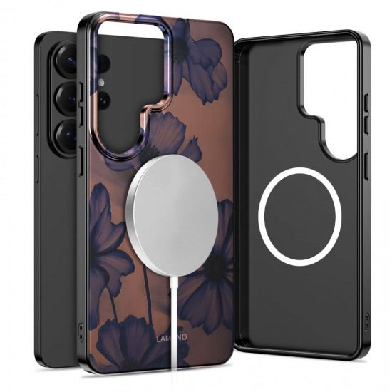 Tech-Protect Lamano MagSafe Case for Samsung Galaxy S26 Ultra - Brown and Purple