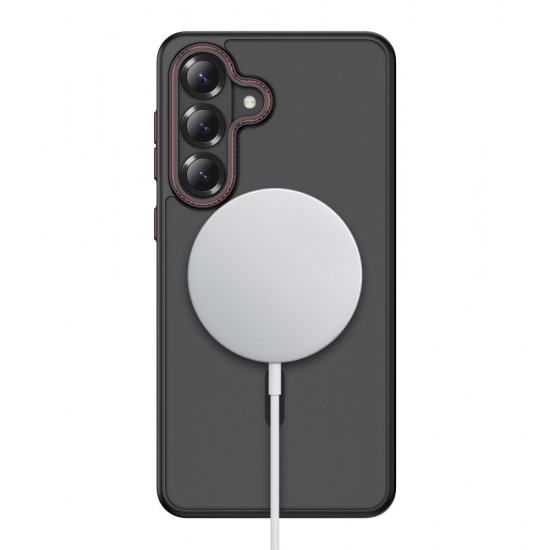 Tech-Protect MagCam MagSafe Case for Samsung Galaxy S26 - Black and Red