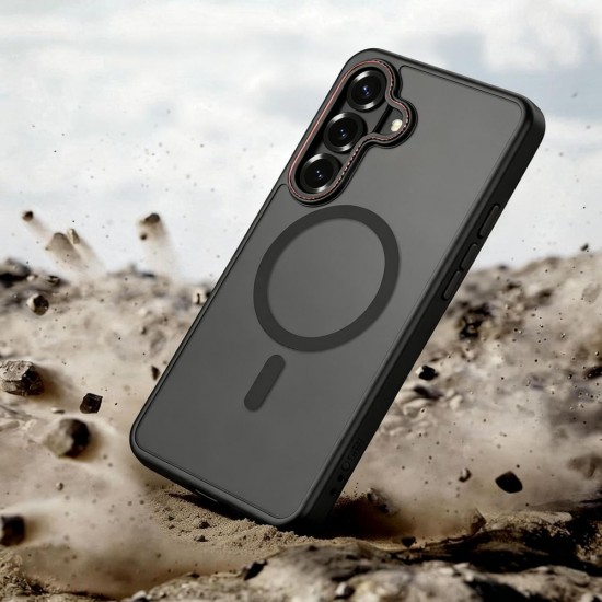 Tech-Protect MagCam MagSafe Case for Samsung Galaxy S26+ - Black and Red