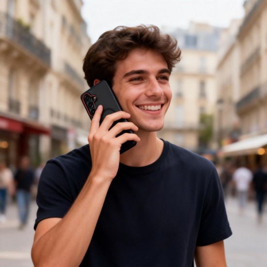 Tech-Protect MagCam MagSafe Case for Samsung Galaxy S26+ - Black and Red