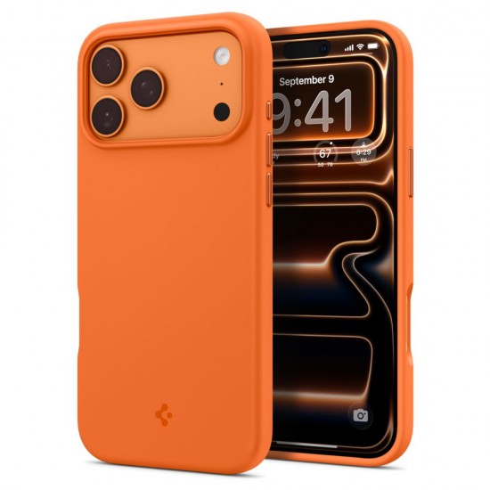 Spigen Silicone Fit Mag MagSafe Case for iPhone 17 Pro Max - Orange