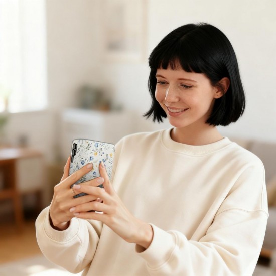 Tech-Protect Wallet Case for Samsung Galaxy A57 5G - Colorful Flowers