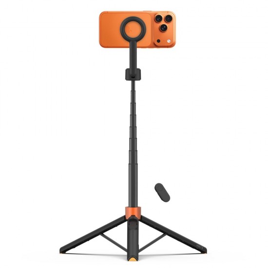 Tech-Protect L10S Bluetooth Selfie Stick Tripod - Black and Orange