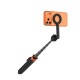 Tech-Protect L10S Bluetooth Selfie Stick Tripod - Black and Orange