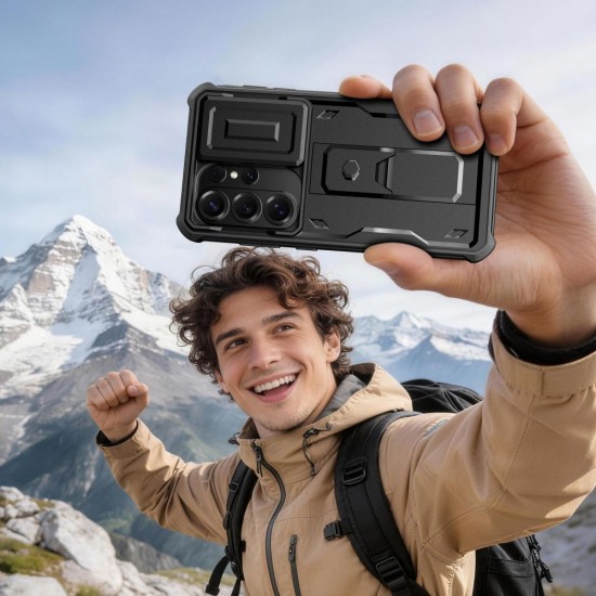 Tech-Protect Kevlar Cam+ Case for Samsung Galaxy S26 Ultra - Black