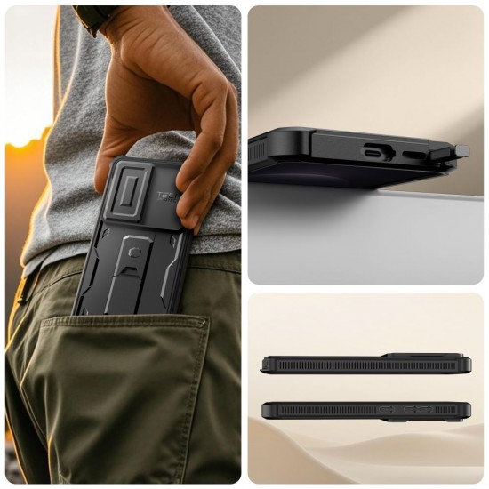 Tech-Protect Kevlar Cam+ Case for Samsung Galaxy S26 Ultra - Black