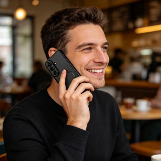 Tech-Protect MagFlex MagSafe Case for Samsung Galaxy A37 5G - Clear Black