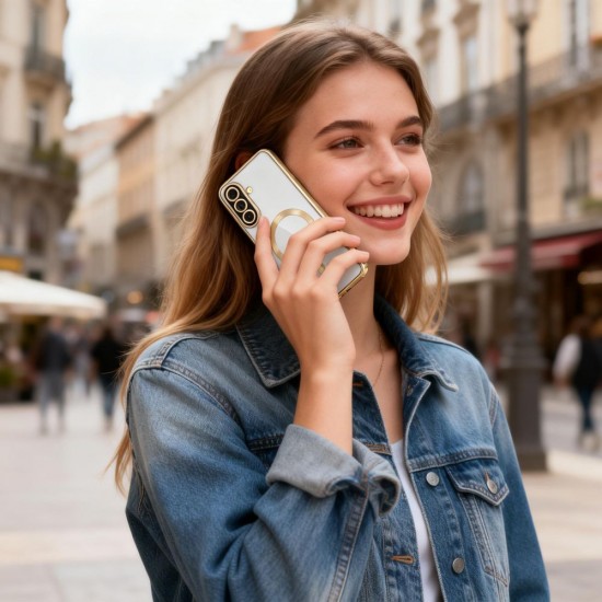 Tech-Protect MagFlex MagSafe Case for Samsung Galaxy A57 5G - Transparent Gold