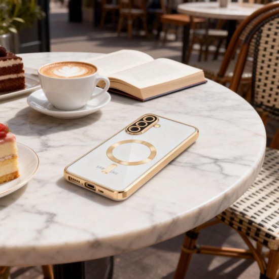 Tech-Protect MagFlex MagSafe Case for Samsung Galaxy A37 5G - Transparent Gold