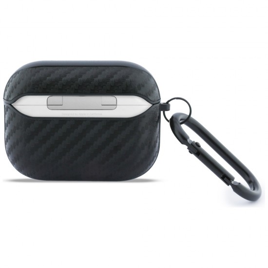 BMW Carbon Metal Logo Case for AirPods Pro 3 - Black