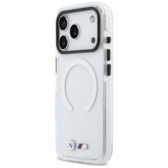 BMW M IML Shockproof Metal Logos MagSafe Case for iPhone 17 Pro - Clear