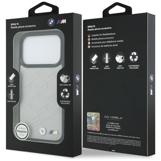 BMW M Shape Logo MagSafe Case for iPhone 17 Pro Max - Gray
