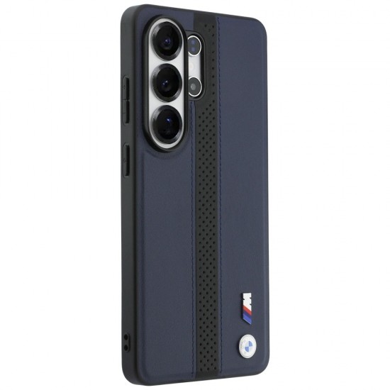 BMW Perforated Stripe Logo MagSafe Case for Samsung Galaxy S26 Ultra - Navy Blue