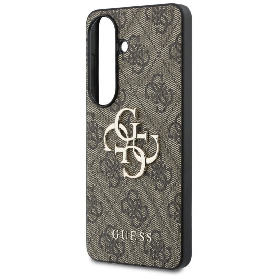 Guess 4G Big Metal Logo Case for Samsung Galaxy S26 - Brown
