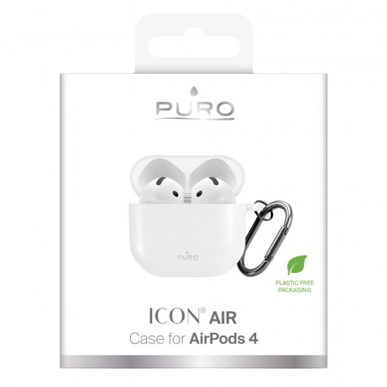 Puro Icon Case for AirPods 4 - White
