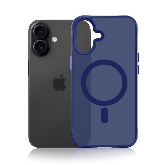 3mk Smoke MagCase for iPhone 16 - Blue-Translucent