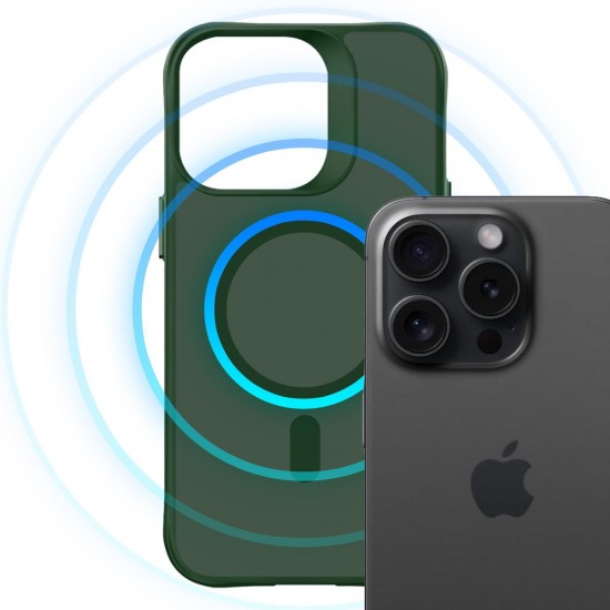 3mk Smoke MagCase for iPhone 16 Pro Max - Green-Translucent