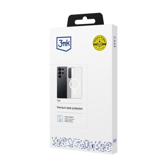 3mk Smoke MagCase for Samsung Galaxy S25 Ultra - White-Translucent