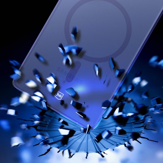 3mk Smoke MagCase for Samsung Galaxy S25 Ultra - Blue-Translucent