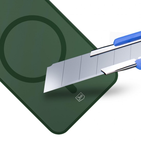 3mk Smoke MagCase for Samsung Galaxy S24 - Green-Translucent