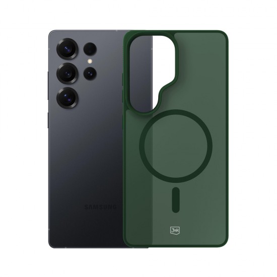 3mk Smoke MagCase for Samsung Galaxy S25 Ultra - Green-Translucent