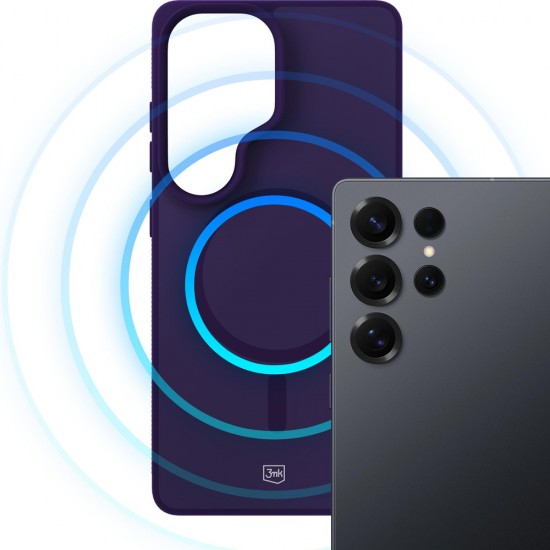 3mk Smoke MagCase for Samsung Galaxy S25 Ultra - Purple-Translucent