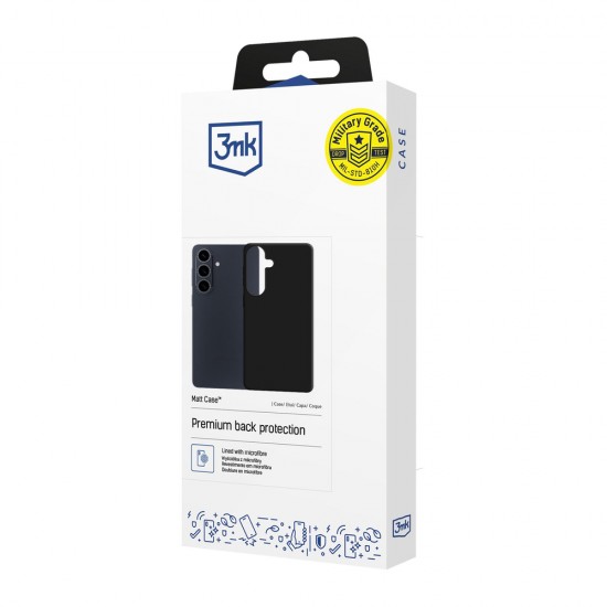 3mk Matt Case for Samsung Galaxy S26 - Matte Black