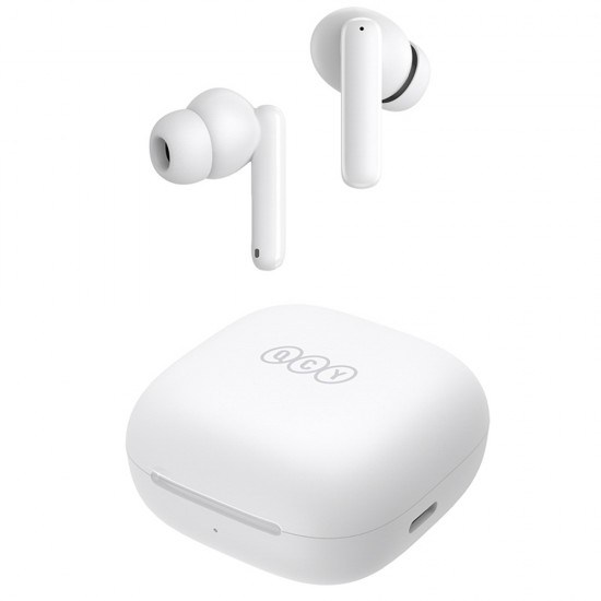 QCY T13 In-Ear Headphones with ANC IPX5 Bluetooth 5.3 - White