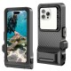 Tech-Protect IPX8 Pro Waterproof Phone Case - Gray and Black
