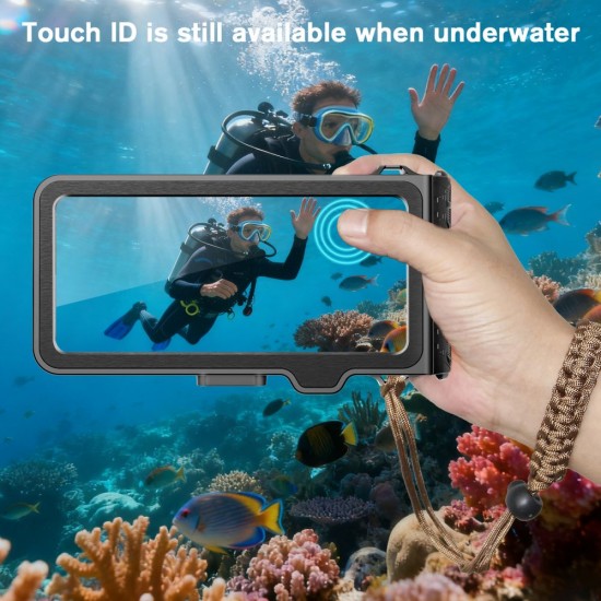 Tech-Protect IPX8 Pro Waterproof Phone Case - Gray and Black